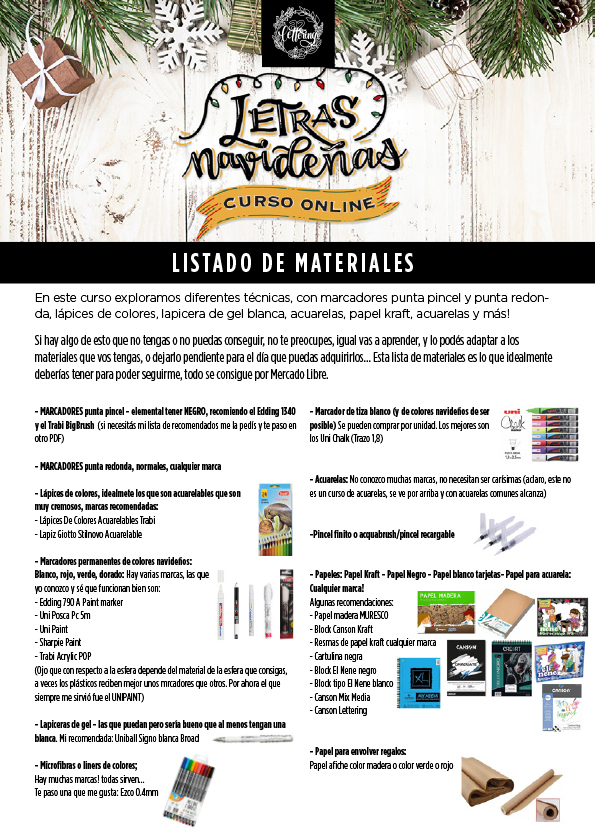 Lista de materiales